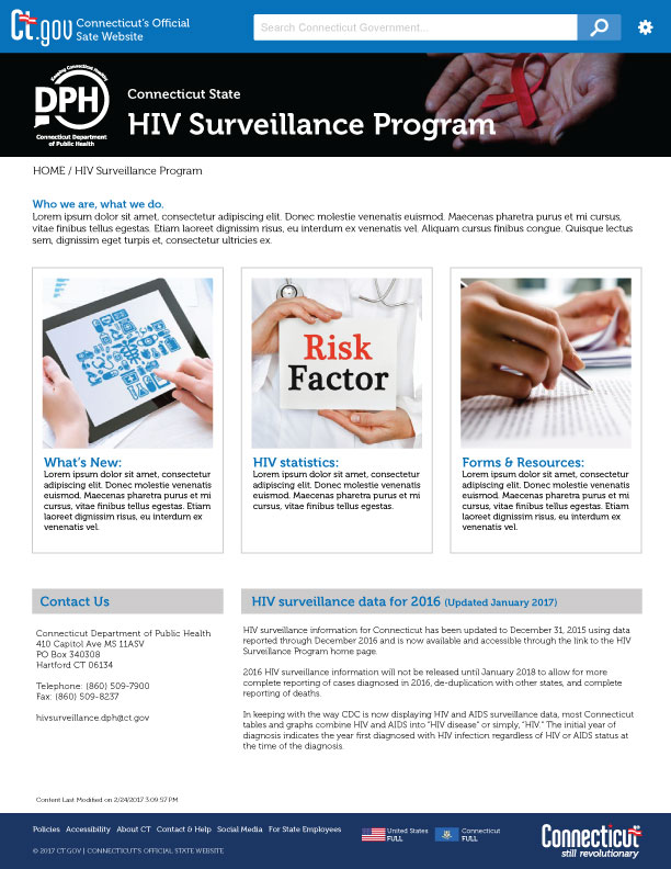 CT Dept. of Health Concept