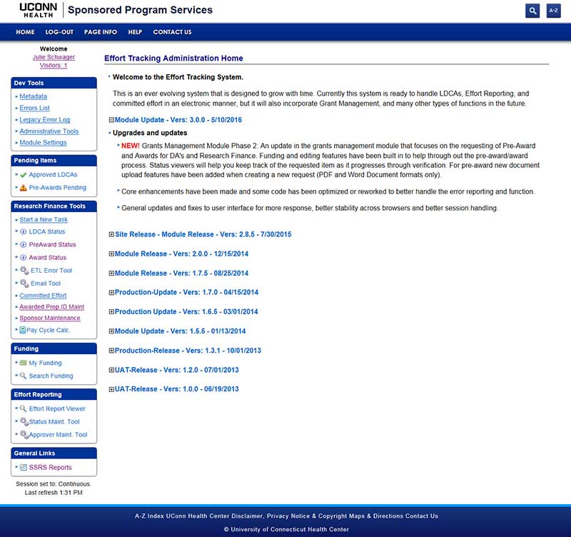 UConn Health ETS Page