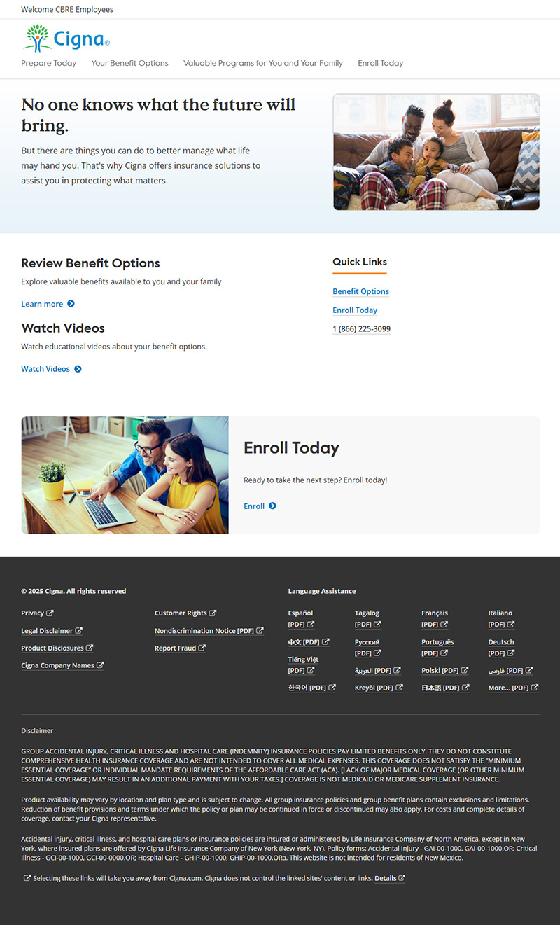 CBRE Microsite