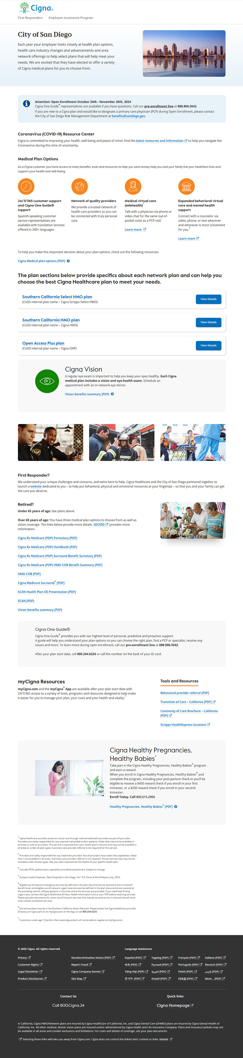 City of San Diego Microsite
