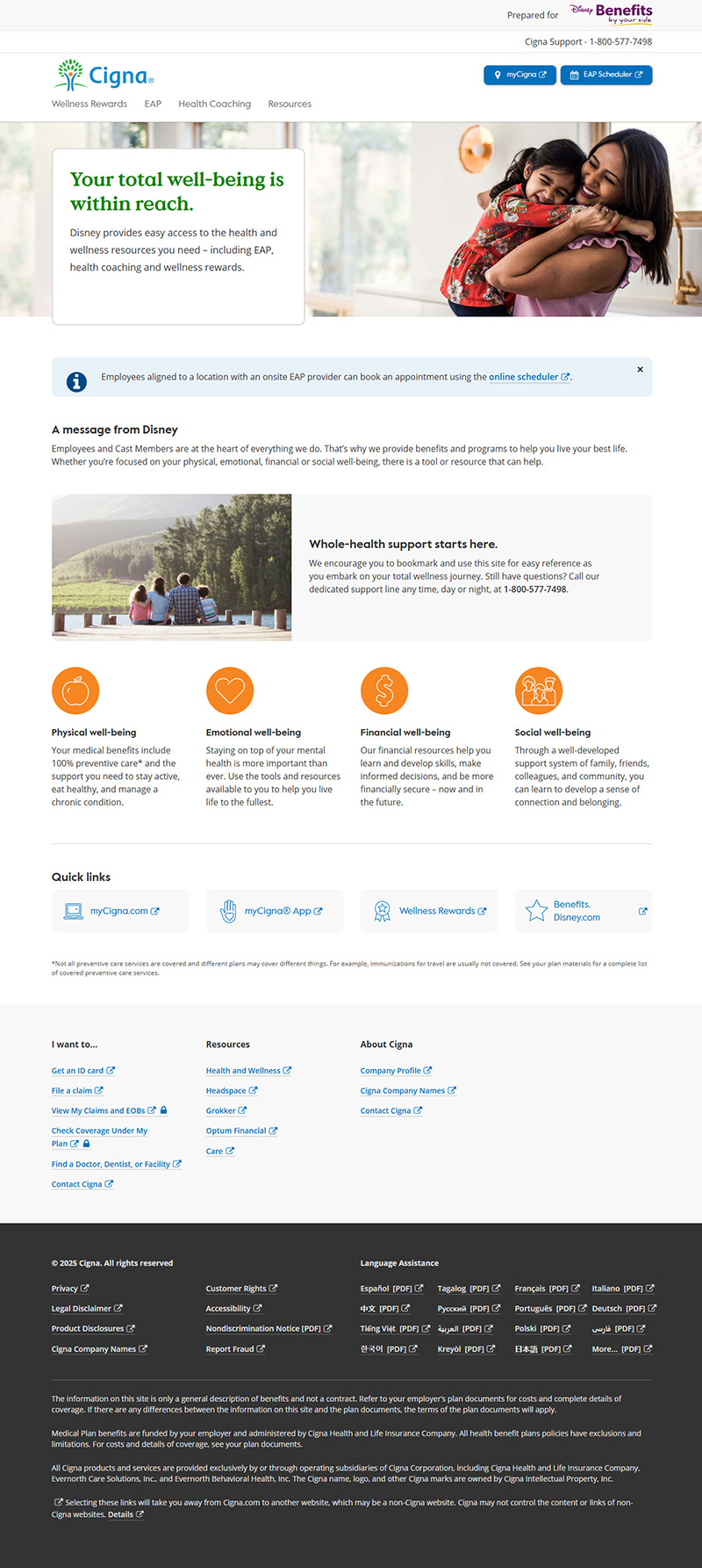 Disney Microsite