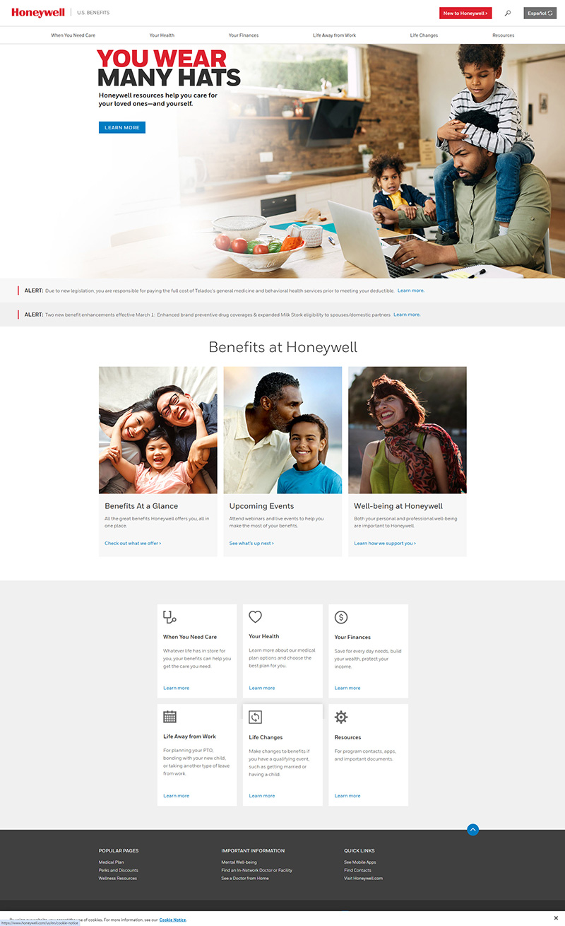 Honeywell Microsite