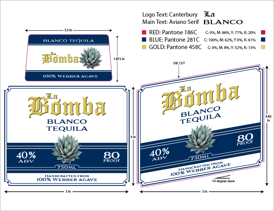 La Bomba Label Design