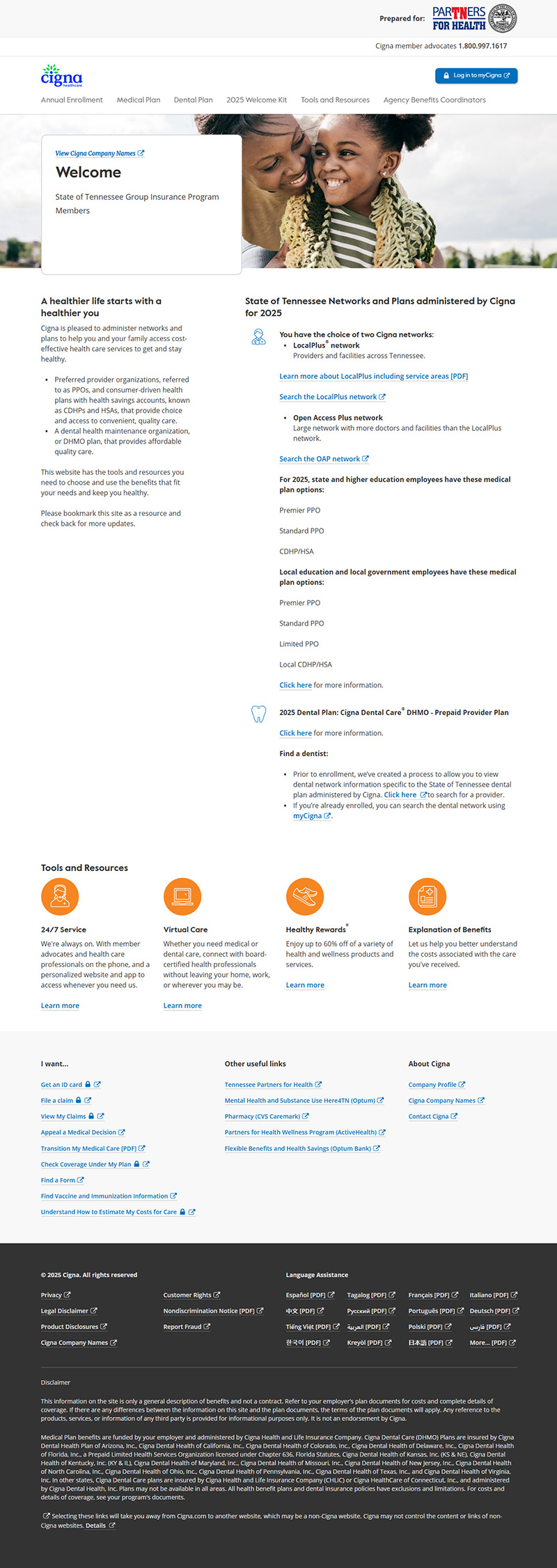 State of Tennessee Microsite